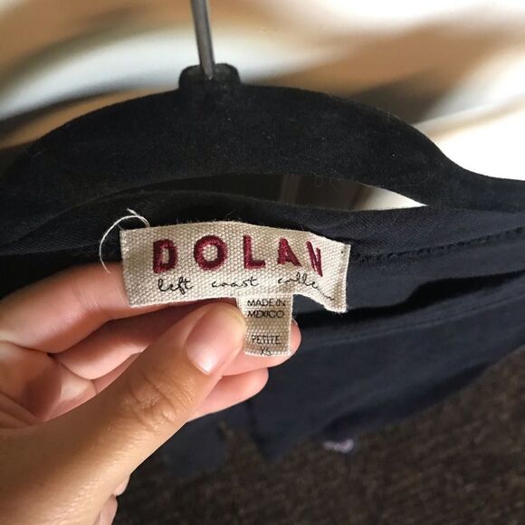 DOLAN BLACK CRISS CROSS BACK TANK - Picture 2 of 4